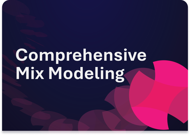Comprehensive
Mix Modeling resource